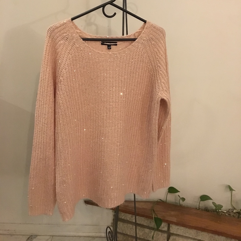 Pink sparkling sweater